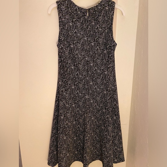 EUC DKNY Polka Dot Flare Dress - Picture 1 of 7
